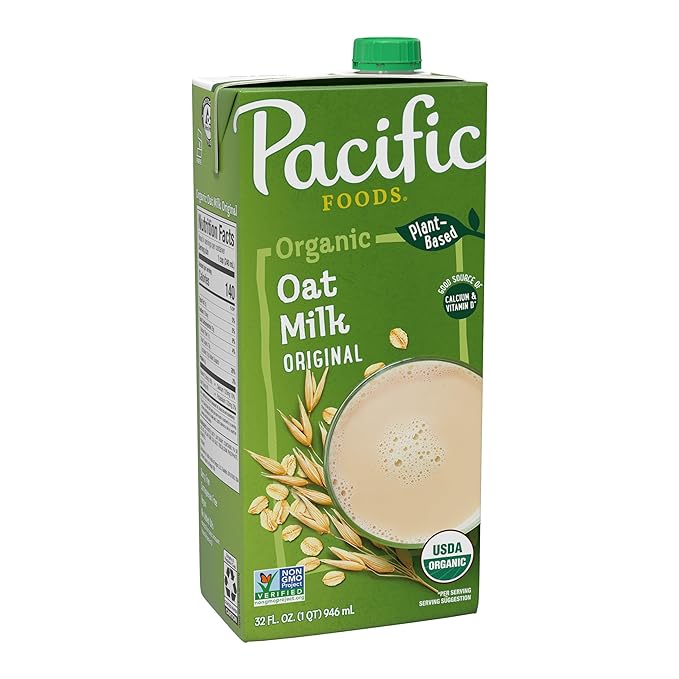 a carton of oat milk