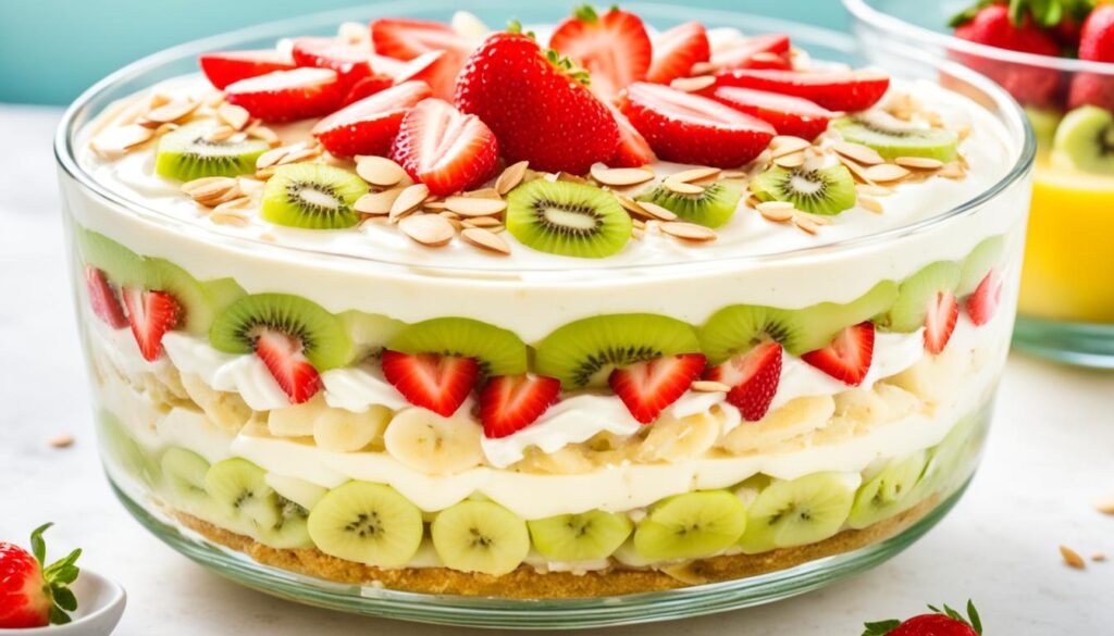 Banana pudding with fruit